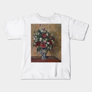 Still Life with Peonies and Mock Orange by Camille Pissarro Kids T-Shirt